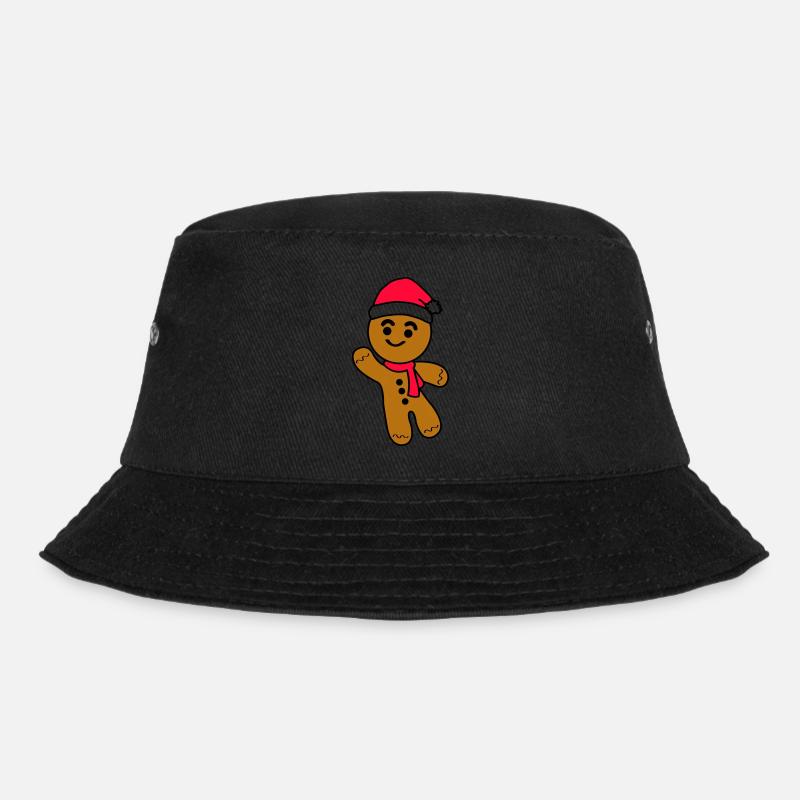 Lebkuchenmann - Bucket Hat - Schwarz