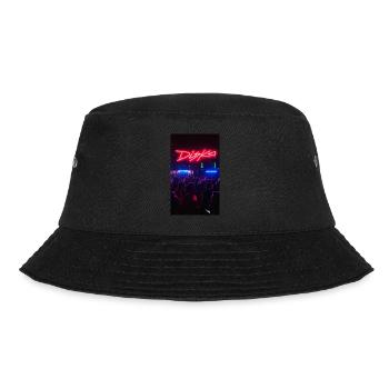 DISKO - beautiful retro theme disco Neon at the disco - Bucket Hat - black - Front - Lela (165cm)