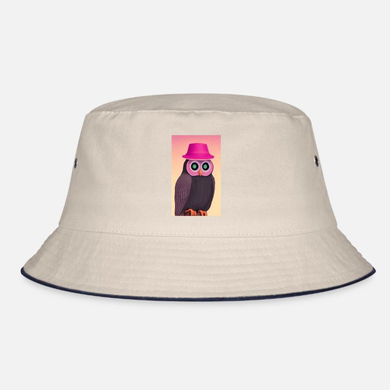 Eule mit Hut Bucket Hat