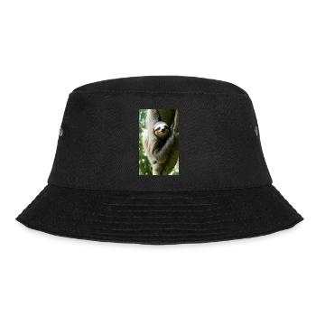 Sloth (in german Faultier) Folivora - Bucket Hat - black - Front - Lela (165cm)