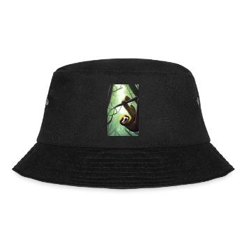 Cool Comic Portrait of a Sloth with sunglasse - Bucket Hat - black - Front - Lela (165cm)