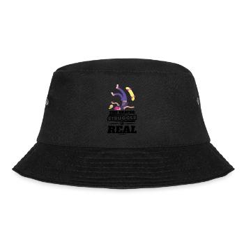 Skateboard Unfall Skater lustiger Spruch - Bucket Hat - Schwarz - Vorne - Lela (165cm)