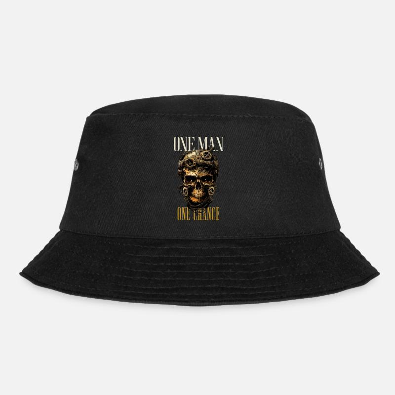 One Man One Chance dunkel - Bucket Hat - Schwarz