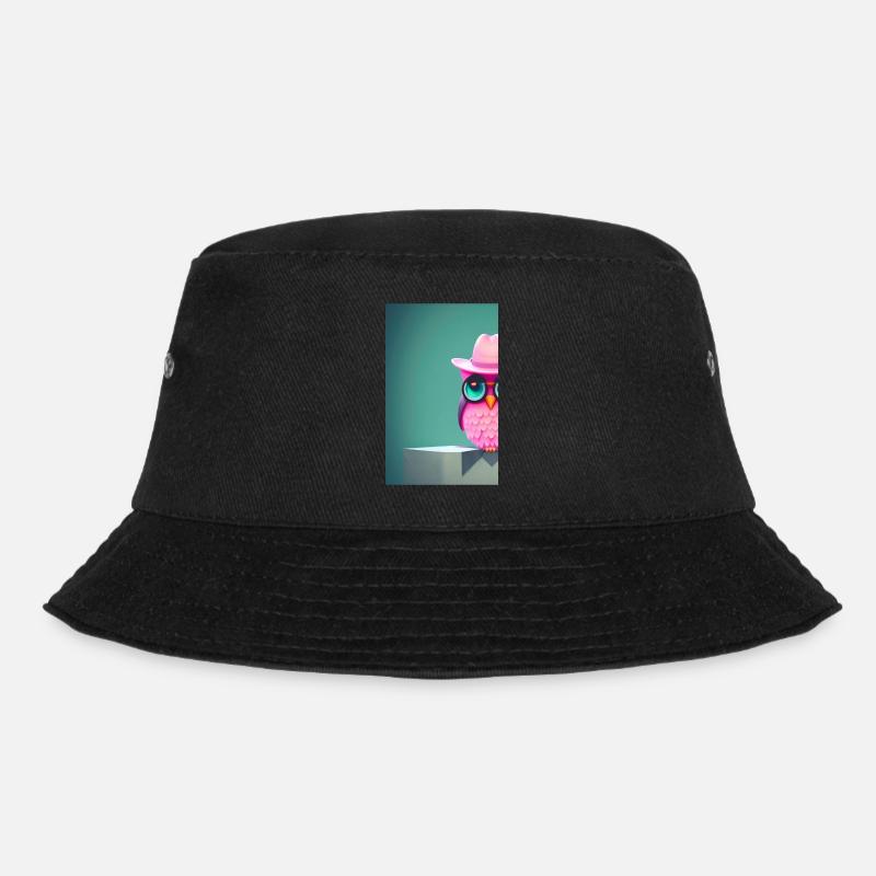 Hibou avec chapeau - Bob - noir