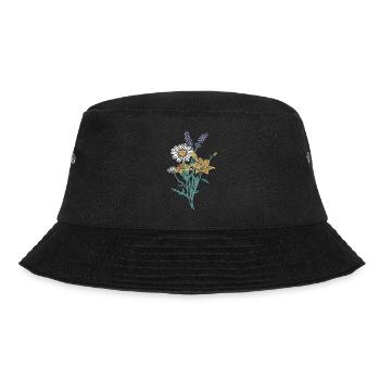 Kräuterstrauss - Bucket Hat - Schwarz - Vorne - Lela (165cm)