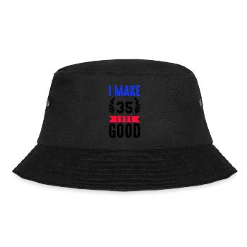 look good 35 - Bucket Hat - Schwarz - Vorne - Lela (165cm)
