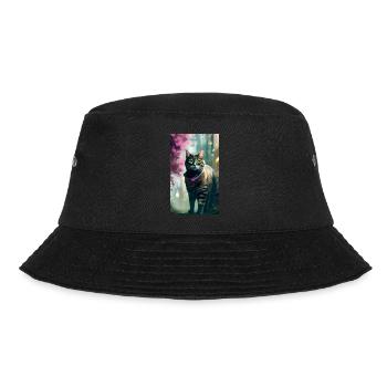 Inländisches kurzhaariges Katzenleben - Bucket Hat - Schwarz - Vorne - Lela (165cm)