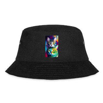 Marvellous domestic short haired cats - Bucket Hat - black - Front - Lela (165cm)
