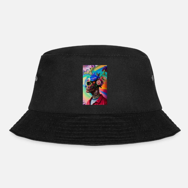 ŒUVRE Flower Skull Head Guy - Bob - noir