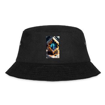 Kosmische Elemente - Bucket Hat - Schwarz - Vorne - Lela (165cm)