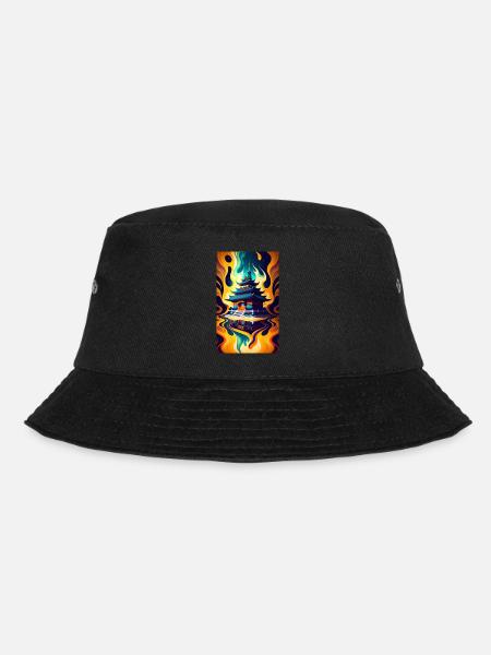 Temple reflection - Bucket Hat - black