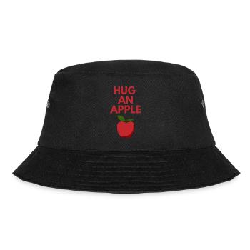 HUG AN APPLE - Bucket Hat - black - Front - Lela (165cm)