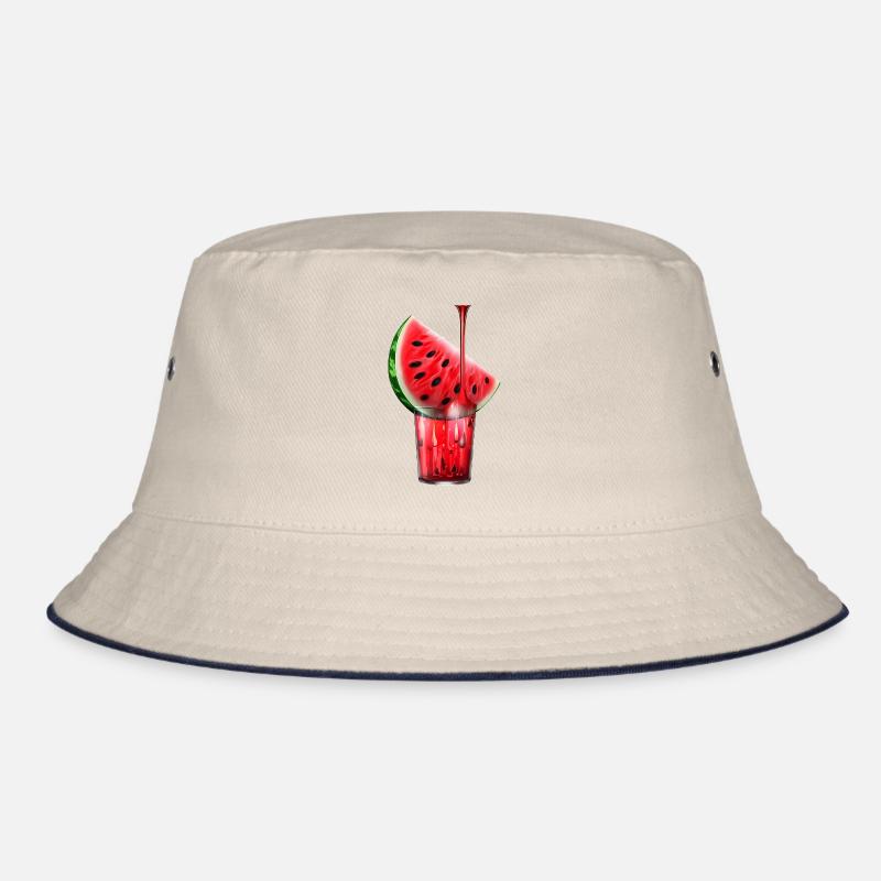Saftige Wassermelone im Glas Bucket Hat