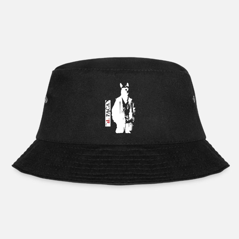 Alpaka - Bucket Hat - Schwarz