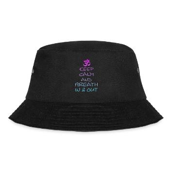 Yoga, Yogaspruch, Namaste, Om - Bucket Hat - Schwarz - Vorne - Lela (165cm)