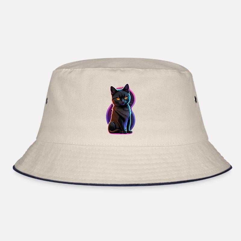 petit chat noir et lumiere fluo Bob