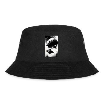 Alien | UFO | Spaceship | UAP | alien - Bucket Hat - black - Front - Lela (165cm)