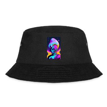 Alien | UFO | Spaceship | UAP | alien - Bucket Hat - black - Front - Lela (165cm)