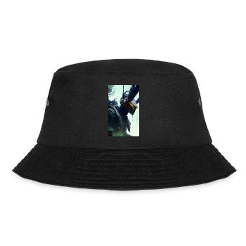 Alien | UFO | Raumschiff | UAP | außerirdische - Bucket Hat - Schwarz - Vorne - Lela (165cm)