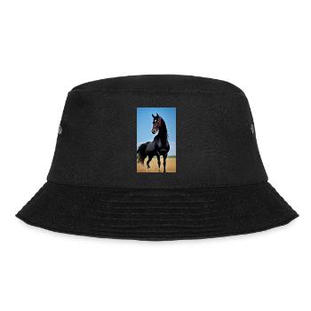 Horse | Horseback riding | Animal | Mount | Colorful - Bucket Hat - black - Front - Lela (165cm)
