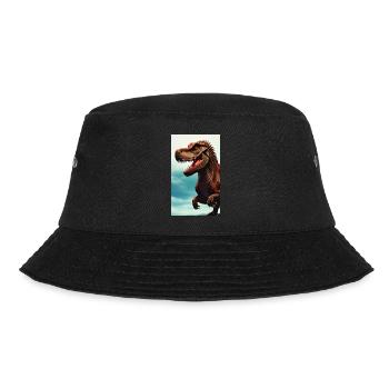 Dinosaurier | T-Rex | Tyrannosaurus - Bucket Hat - Schwarz - Vorne - Lela (165cm)