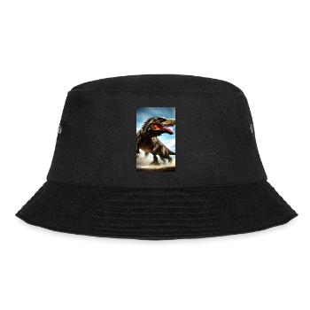 Dinosaurier | T-Rex | Tyrannosaurus - Bucket Hat - Schwarz - Vorne - Lela (165cm)