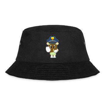 Kaffee Polizist Trillerpfeife Polizei - Bucket Hat - Schwarz - Vorne - Lela (165cm)