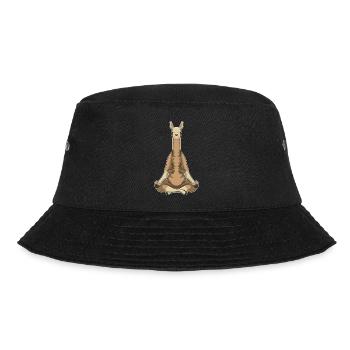Lama Yoga Fitness Meditation - Bucket Hat - Schwarz - Vorne - Lela (165cm)
