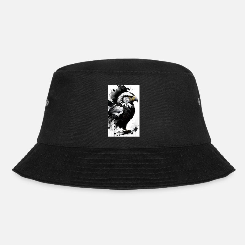 Eagle Pride: Elevate your style with majestic El - Bucket Hat - black