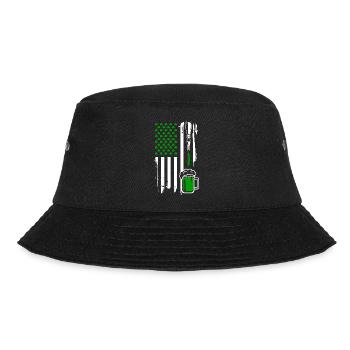 USA flag beer - Bucket Hat - Schwarz - Vorne - Lela (165cm)