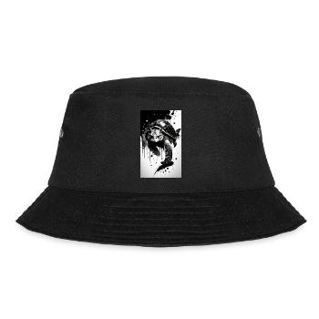 Ruhige Schildkröten - Bucket Hat - Schwarz - Vorne - Lela (165cm)