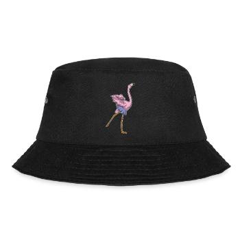 Flamingo Ballerina Ballett - Bucket Hat - Schwarz - Vorne - Lela (165cm)