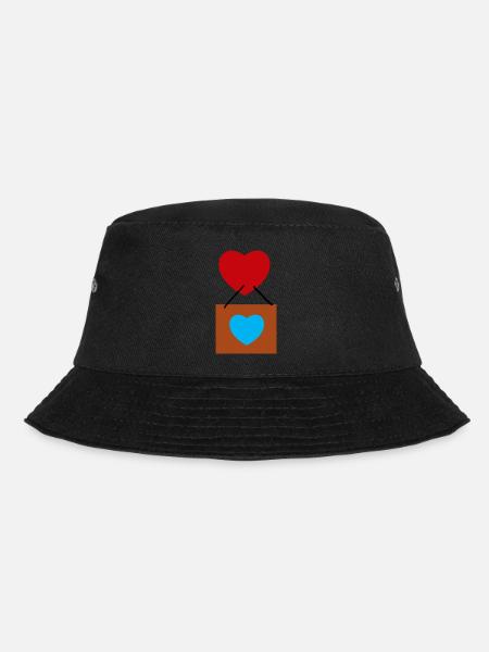 Luftballon - Bucket Hat - Schwarz