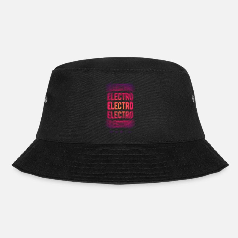 Electro Techno Rave - Bucket Hat - Schwarz