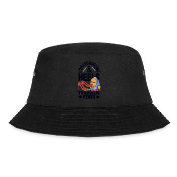 Classic Homeschool Mom Tradwife Homeschooling - Bucket Hat - black - Front - Lela (165cm)