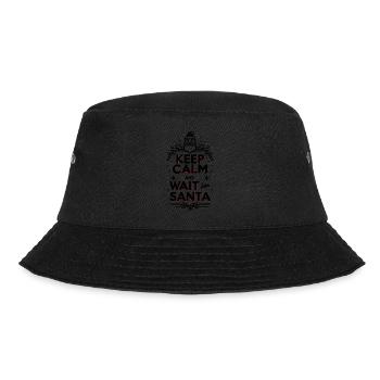 Keep Calm and Wait for Santa - Bucket Hat - black - Front - Lela (165cm)