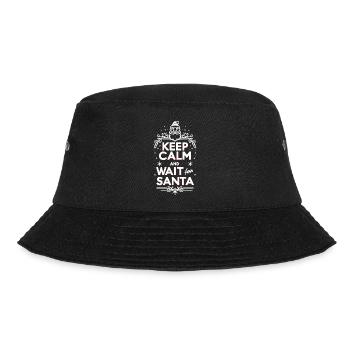 Keep Calm and Wait for Santa - Bucket Hat - black - Front - Lela (165cm)