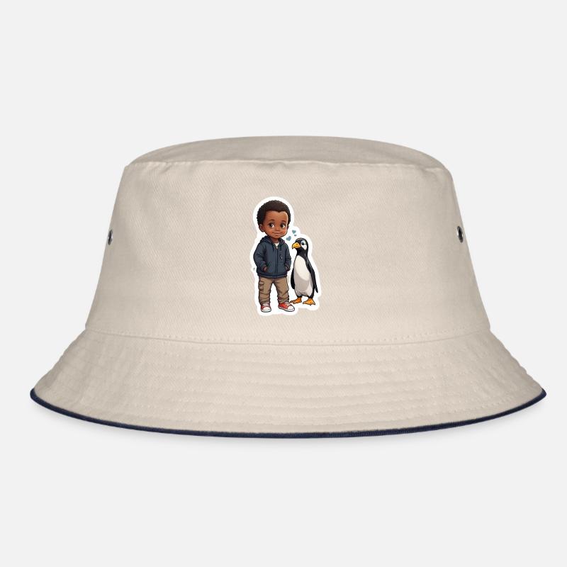 Pinguin Freunde Kind Geschenkidee Bucket Hat