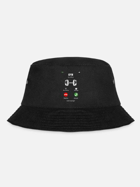 Gym is calling - Bucket Hat - Schwarz