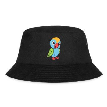 Humor little parrot - Bucket Hat - black - Front - Lela (165cm)