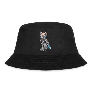 La Catrina/ Tattoo / Mexico / Animal / Dog - Bucket Hat - black - Front - Lela (165cm)