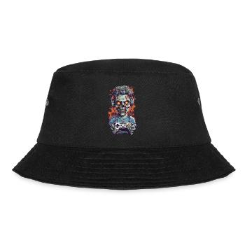 Spooky Zombie Gamer Halloween Look - Bucket Hat - black - Front - Lela (165cm)