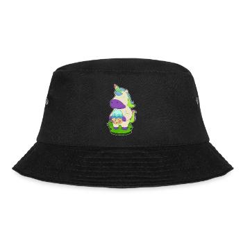 Einhorn Ostern Osterei - Bucket Hat - Schwarz - Vorne - Lela (165cm)