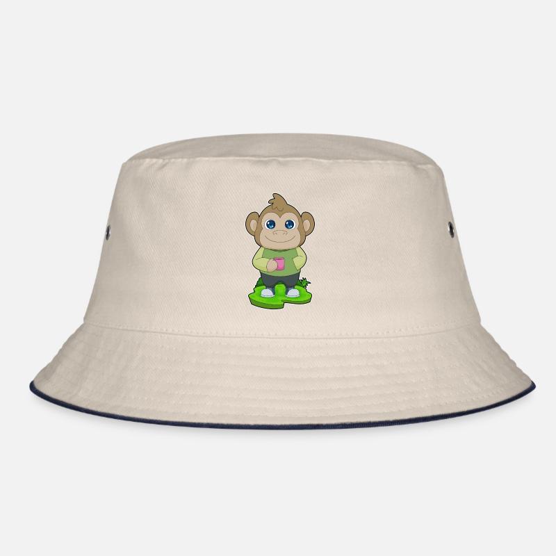 Affe Tasse Kaffee Bucket Hat