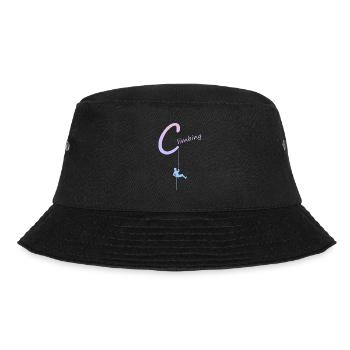 climbing, abseilen, klettern, kletterer - Bucket Hat - Schwarz - Vorne - Lela (165cm)