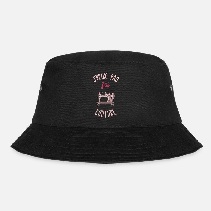 I can't I have sewing - Bucket Hat - black