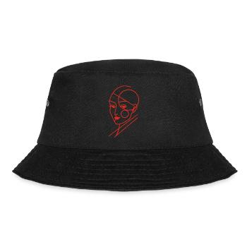Red Geometric Human - Bucket Hat - black - Front - Lela (165cm)