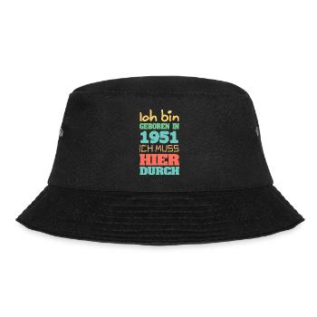 1951 - Bucket Hat - Schwarz - Vorne - Lela (165cm)