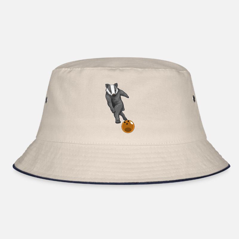 Dachs Bowling Bowlingkugel Bucket Hat