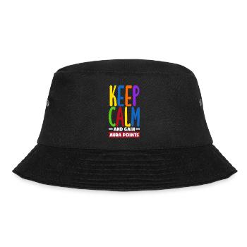 Keep Calm And Gain Aura Points Daily Trendy Viral - Bucket Hat - black - Front - Lela (165cm)